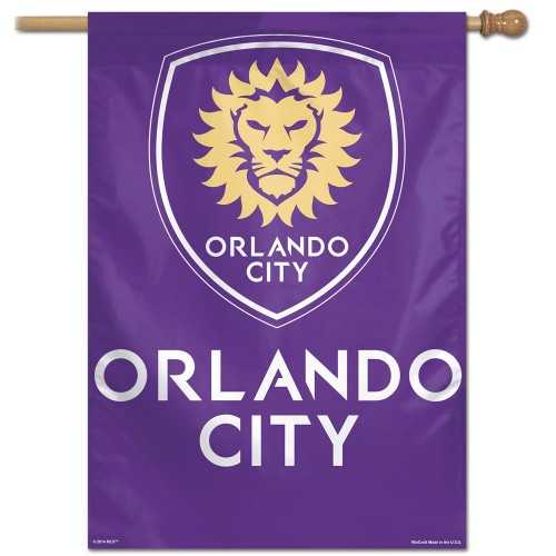 Orlando City Double Sided MLS House Flag Licensed Soccer 28" X 40" 
