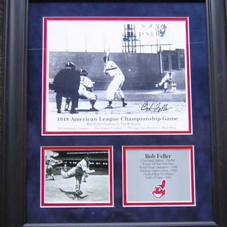 Bob Feller Baseball Hall of Fame Framed 15 x 17 Collage with