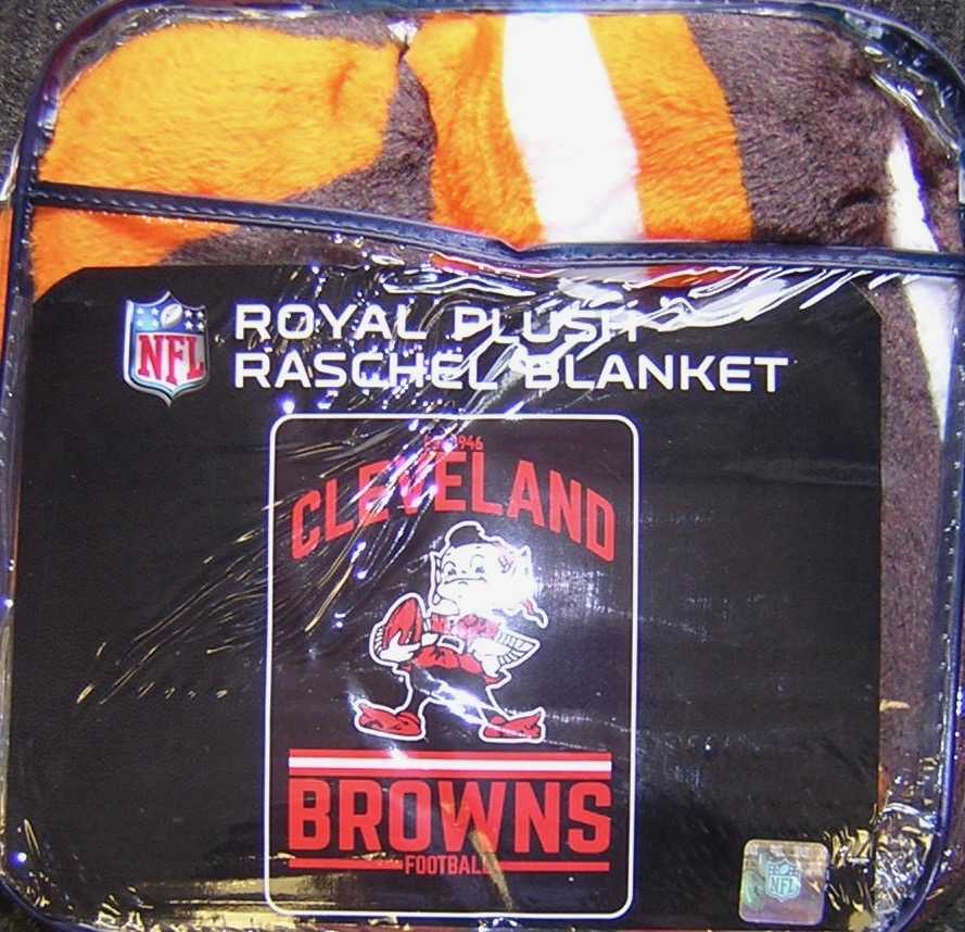 Cleveland Browns Brownie Elf 60x80 Plush Blanket EXCLUSIVE