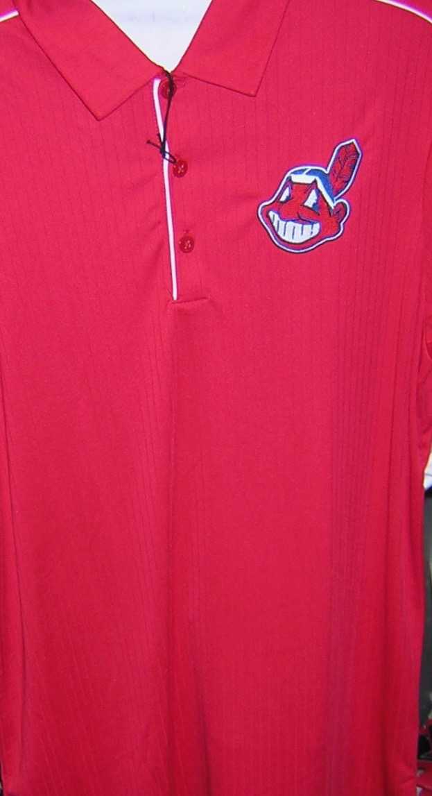 Cleveland Indians Antiqua Salute Red Polo XL