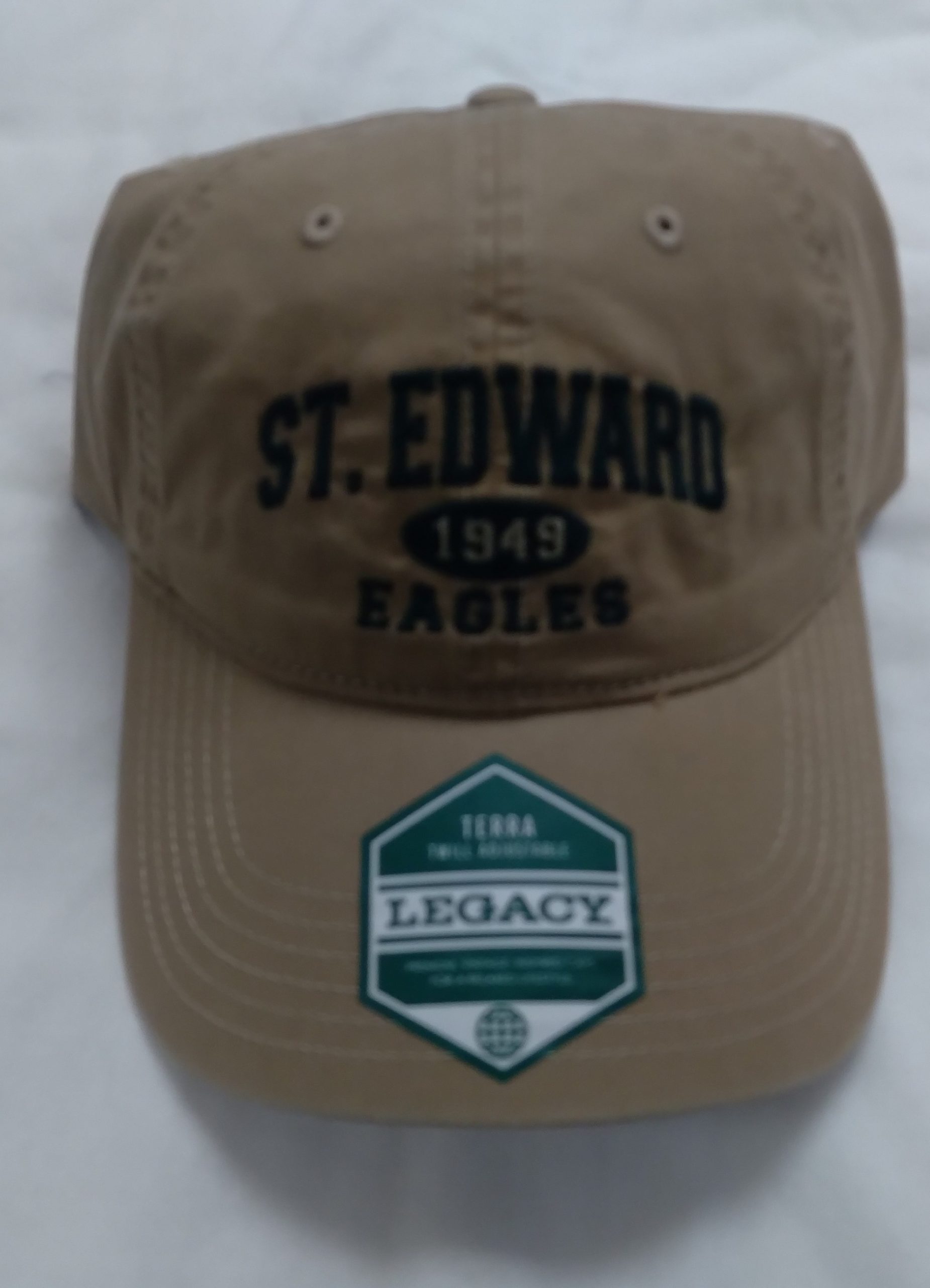St. Edward Beige Twill Cap GPS Sports Gallery