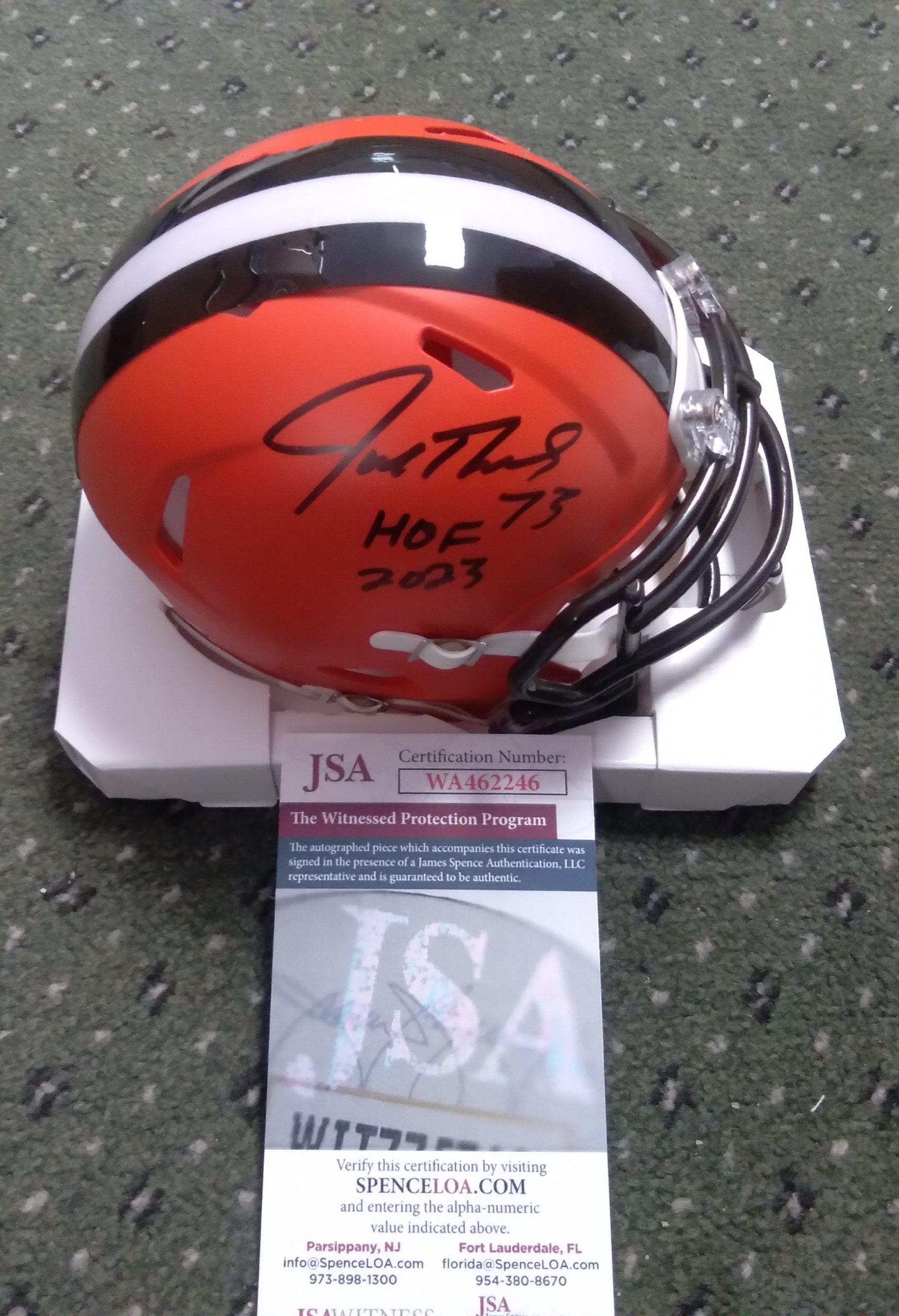 Joe Thomas Signed Riddel lTB Speed Mini Helmet AUTO w/ HOF '23 JSA – GPS  Sports Gallery