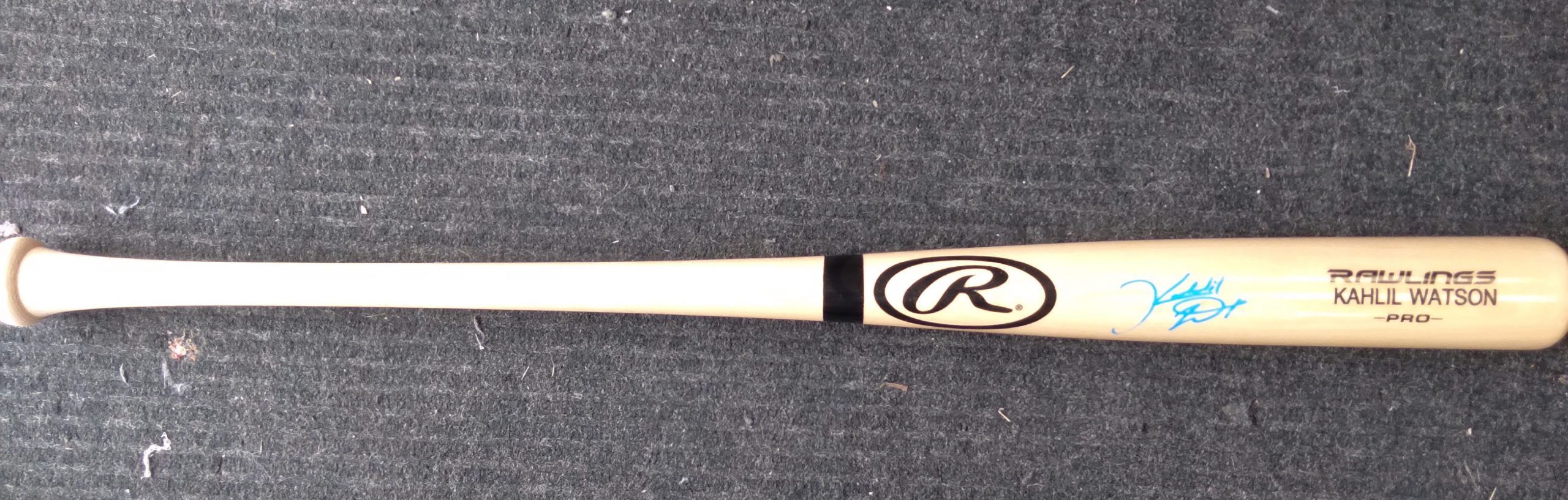 Khalil Watson Signed Blond BatBeckett GPS Sports Gallery