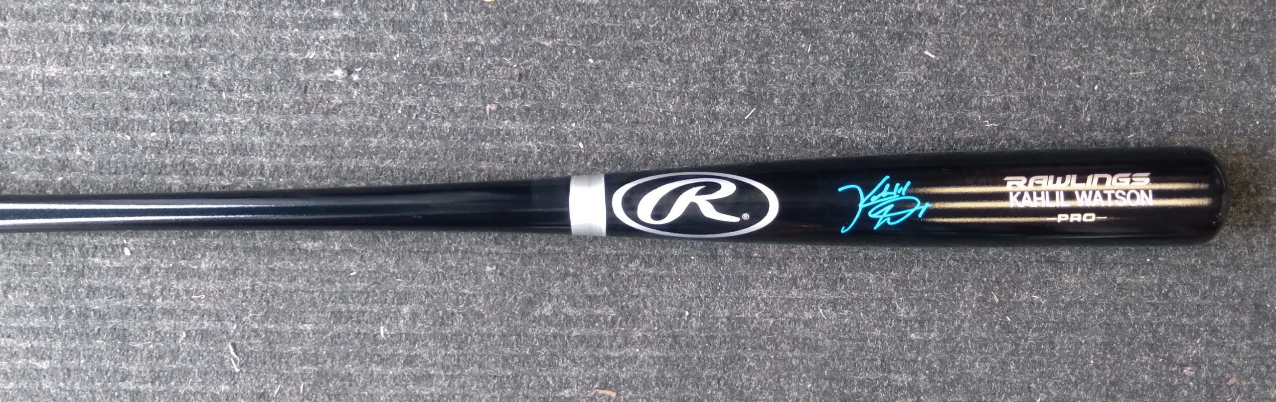 Khalil Watson Signed Black Bat Beckett GPS Sports Gallery