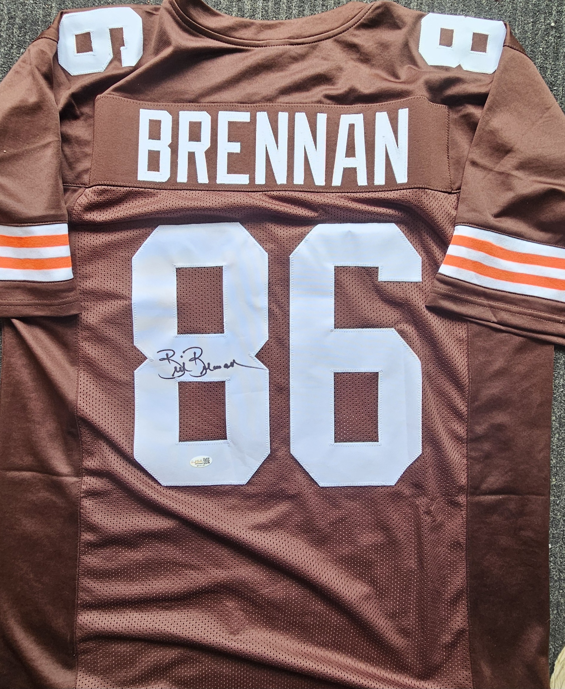 Brian Brennan Signed BrownJersey JSA – GPS Sports Gallery