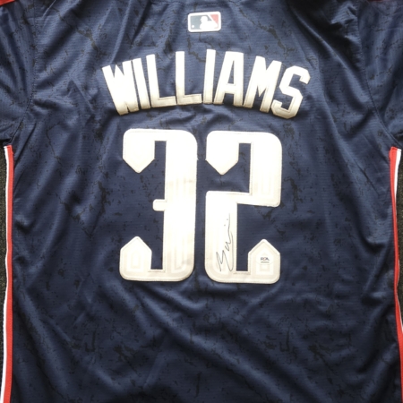 Gavin Williams Signed City Connect Jersey PSA