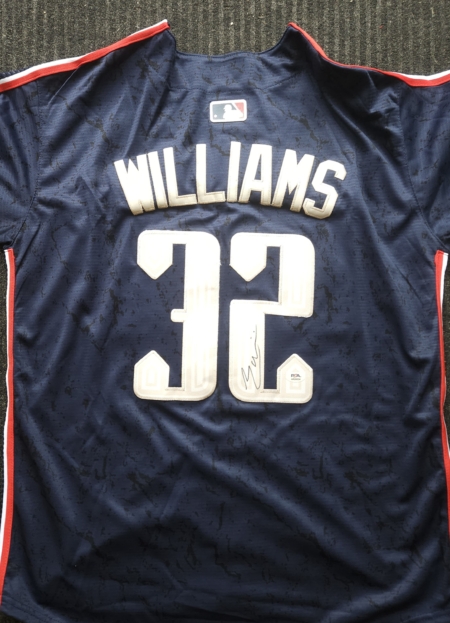 Gavin Williams Signed City Connect Jersey PSA