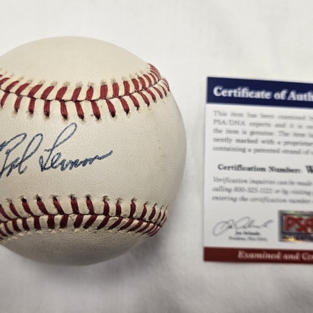 Bob Lemon Signed Baseball PSA