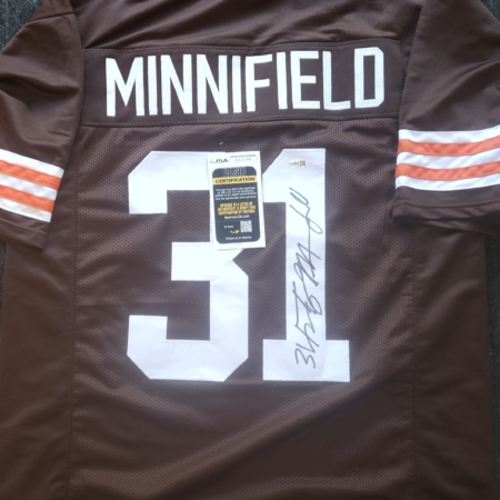 Frank Minnifield Signed Jersey JSA