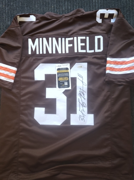 Frank Minnifield Signed Jersey JSA