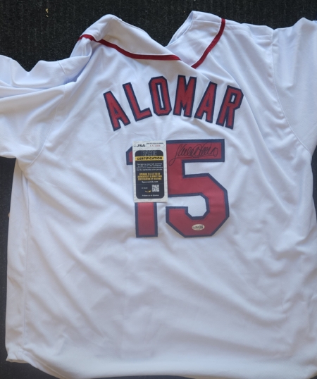 Sandy Alomar Signed Jersey JSA