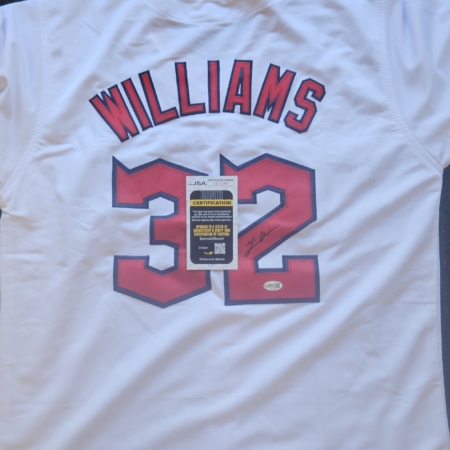 Gavin Williams Signed White Jersey JSA