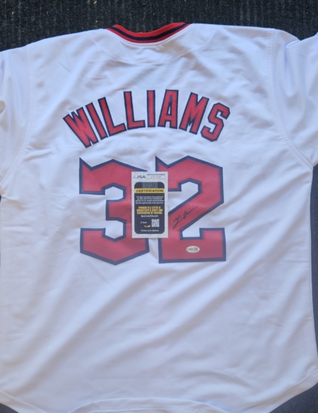 Gavin Williams Signed White Jersey JSA