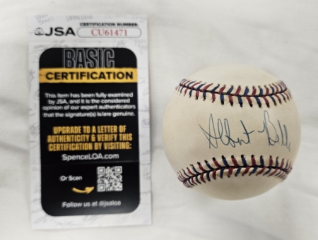Albert Belle Signed 1995 All Star Baseball JSA