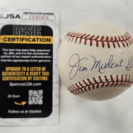 Jim Mudcat Grant Signed MLB Baseball JSA