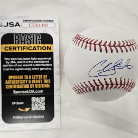 Cade Smith Signed Game Used Baseball JSA