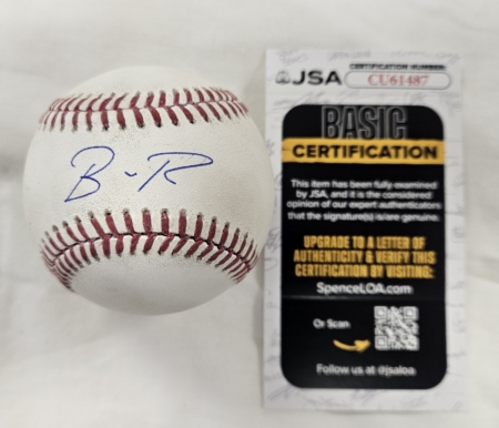 Brayan Rocchio Signed Game Used Baseball JSA