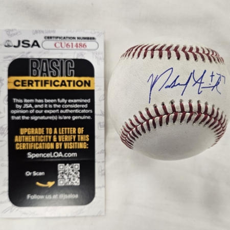 Parker Messick Signed Game Used Baseball JSA