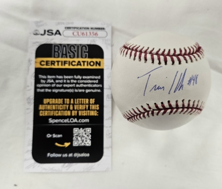 Travis Hafner Signed Baseball JSA