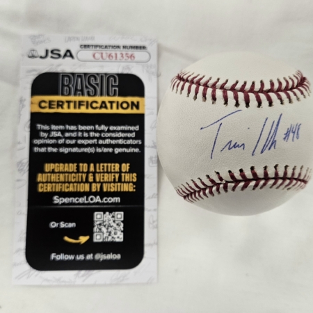 Travis Hafner Signed Baseball JSA