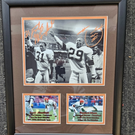 Frank Minnifield Signed & Framed 8×10 Photo JSA