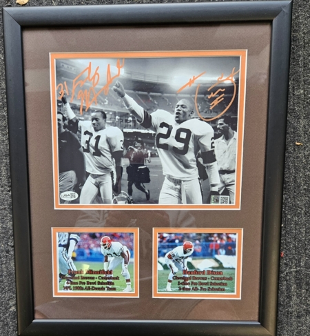 Frank Minnifield Signed & Framed 8×10 Photo JSA