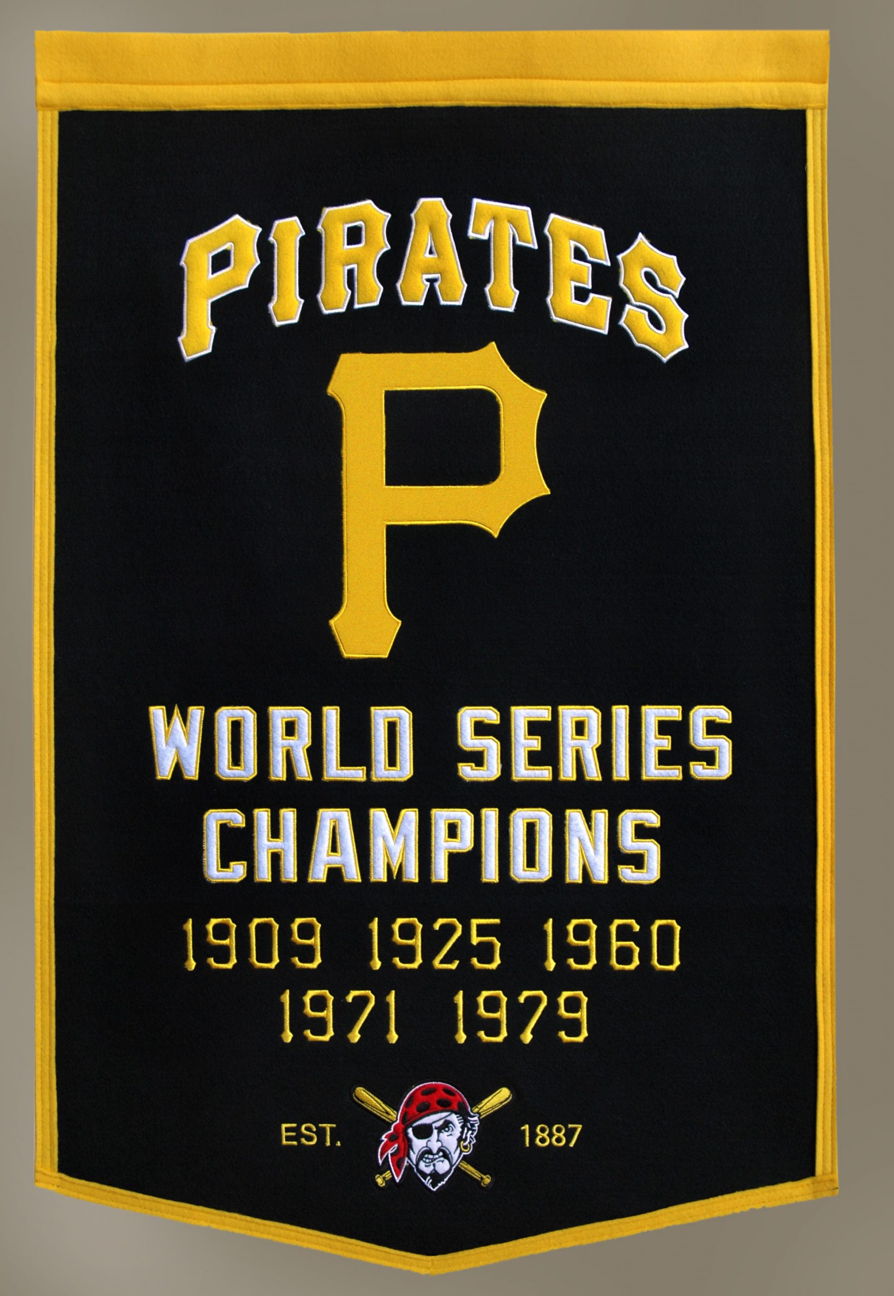 Pittsburgh Pirates Dynasty World Series Banner 24x36