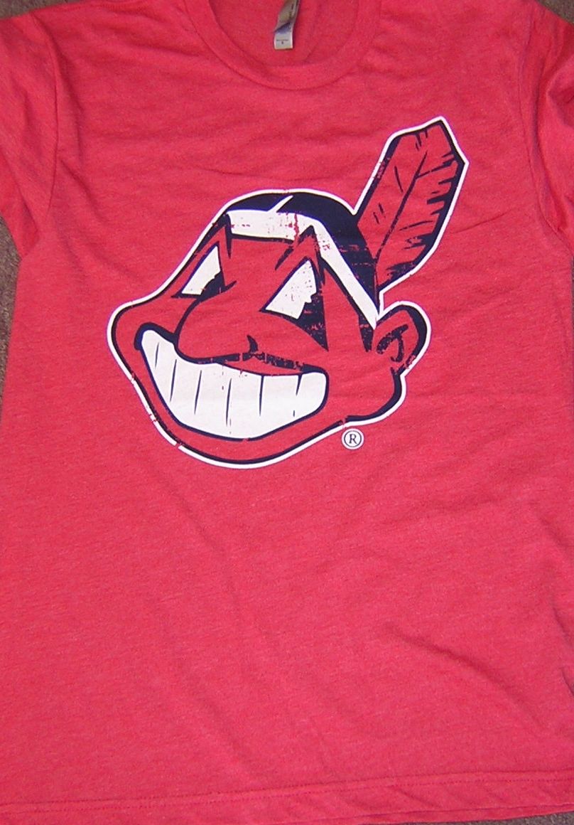 Cleveland Indians SS Wahoo Red Tri Blend T-shirt Small – GPS Sports Gallery